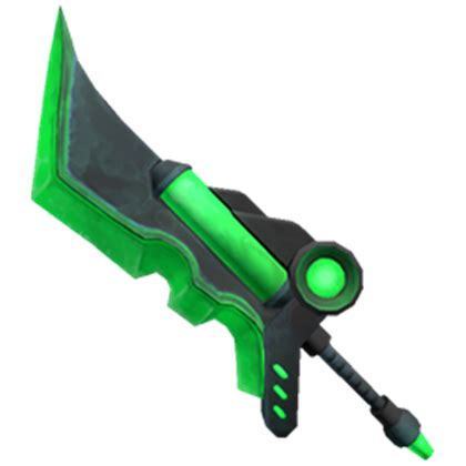 The edge of the blade is lime green in. . Bioblade value